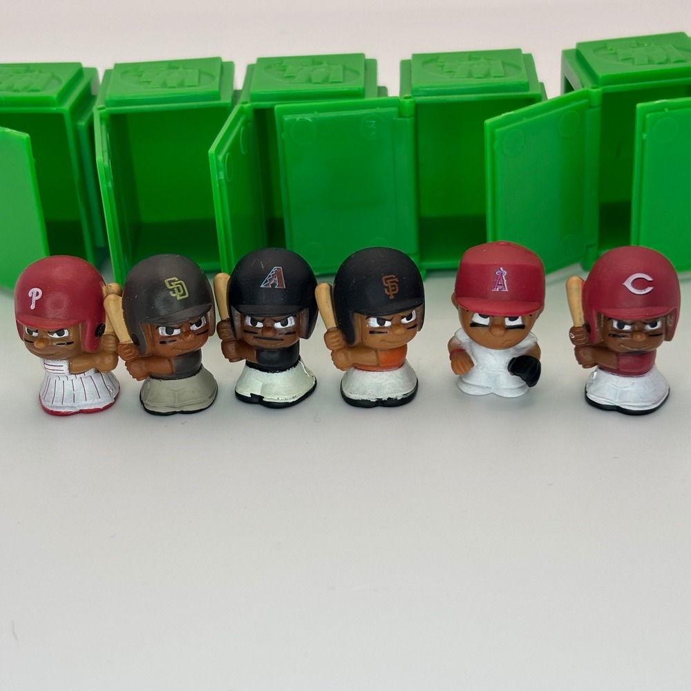 MLB TeenyMates Series 13 Baseball Figures Lot of 6 with Lockers